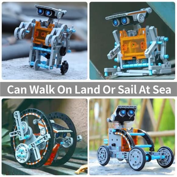 Kids‎ Learning Experiment Toys 12-in-1 STEM Solar Robot Kit Toys Gifts for Boys - Picture 4 of 6